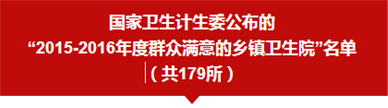 河北179所乡镇卫生院获国家级称号，看看你家乡有几个